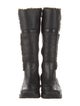 blondo Leather Fur Trim Riding Boots