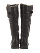 blondo Leather Fur Trim Riding Boots
