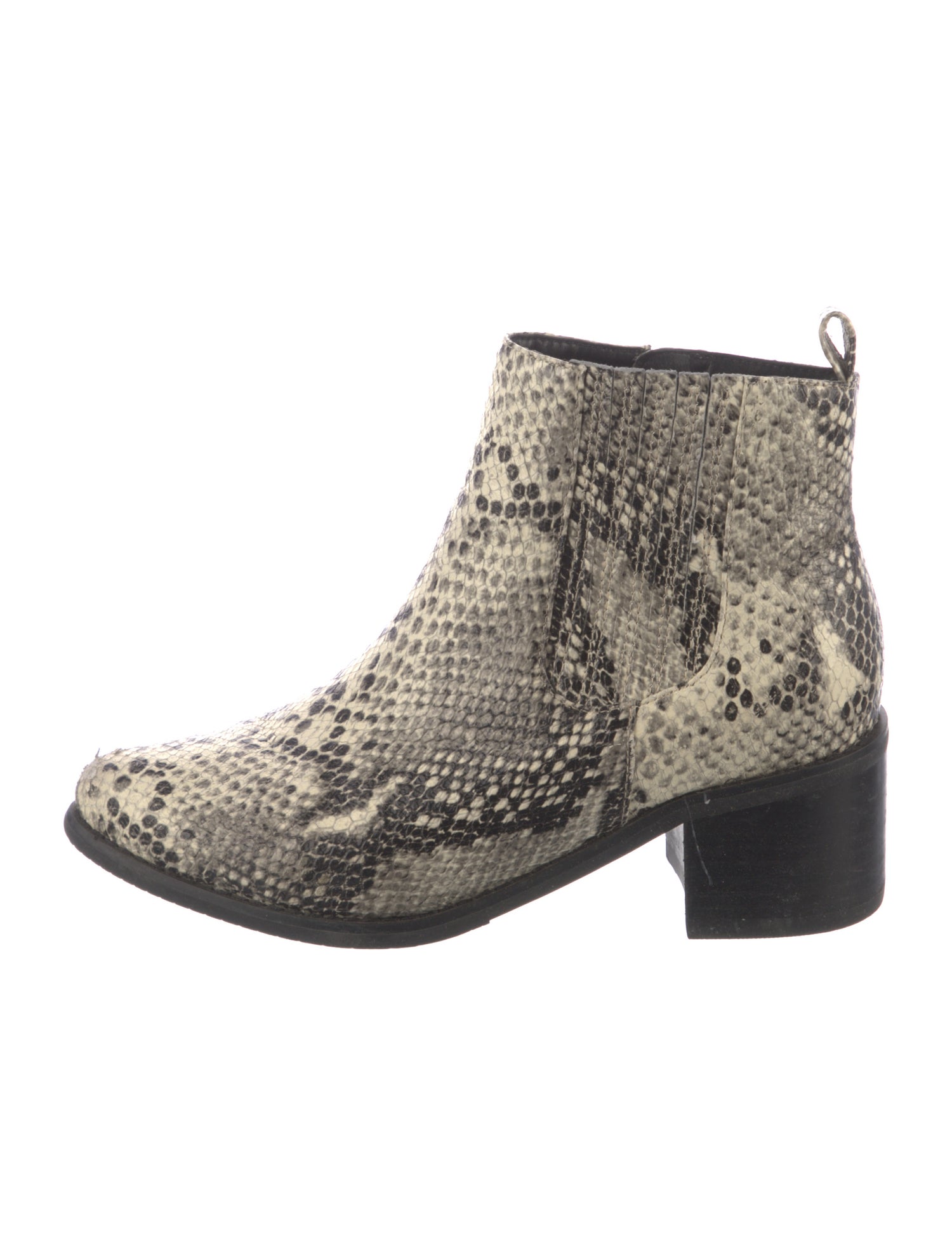 blondo Leather Animal Print Chelsea Boots