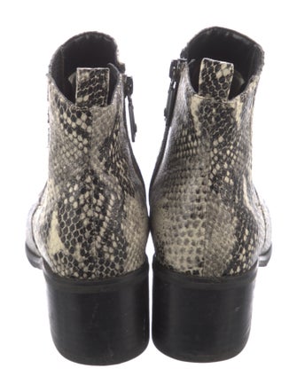 blondo Leather Animal Print Chelsea Boots