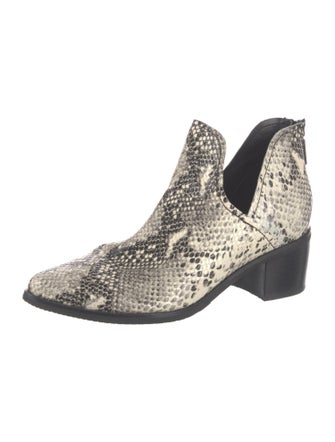 blondo Leather Animal Print Boots