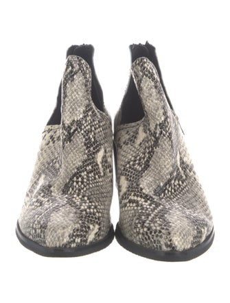 blondo Leather Animal Print Boots