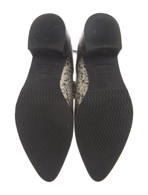 blondo Leather Animal Print Boots