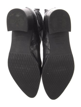 blondo Embossed Leather Animal Print Chelsea Boots