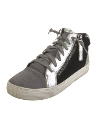 blondo Suede Colorblock Pattern Wedge Sneakers