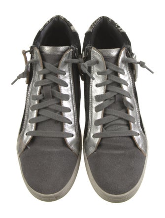 blondo Suede Colorblock Pattern Wedge Sneakers