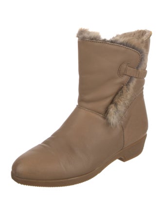 blondo Leather Faux Fur Trim Boots