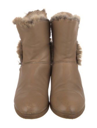 blondo Leather Faux Fur Trim Boots