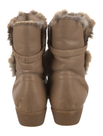 blondo Leather Faux Fur Trim Boots