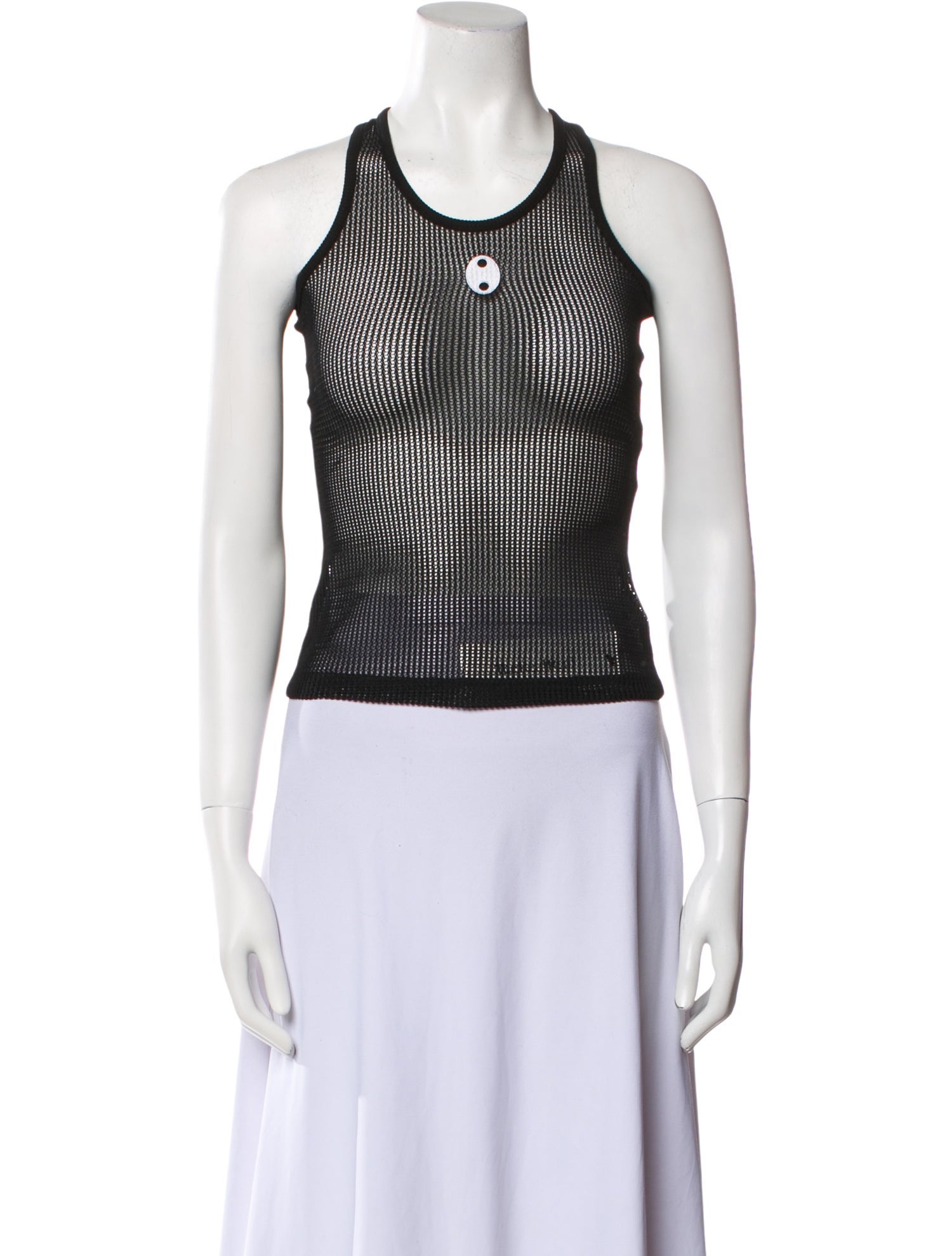 Bonbom Crew Neck Sleeveless Crop Top