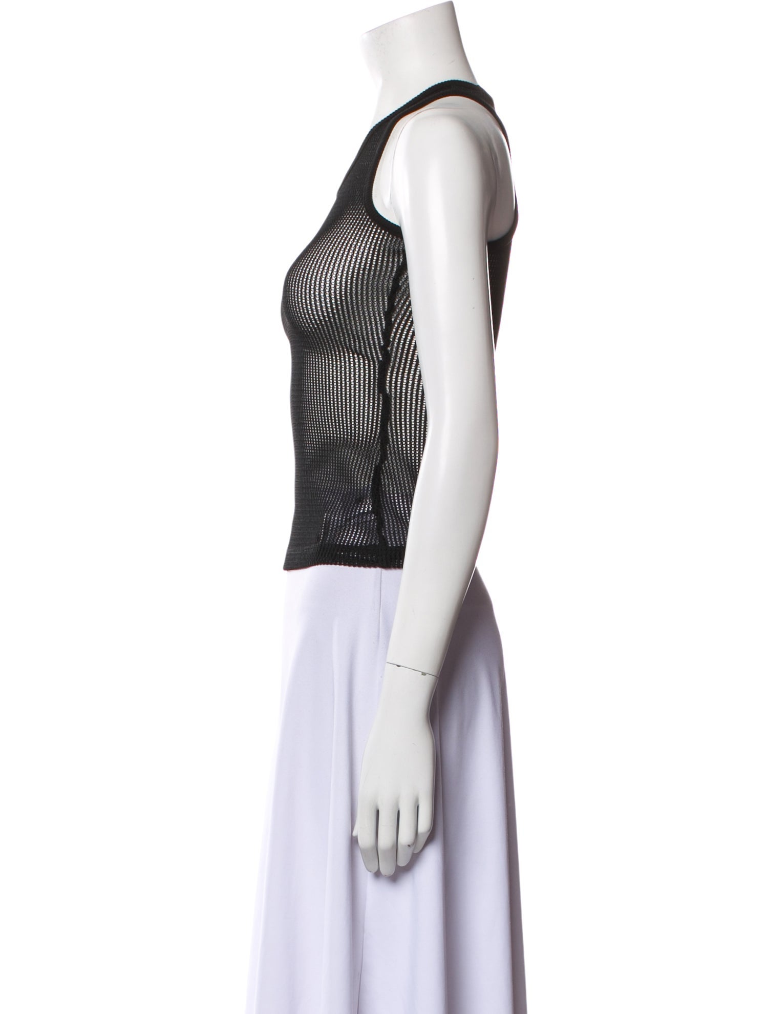 Bonbom Crew Neck Sleeveless Crop Top