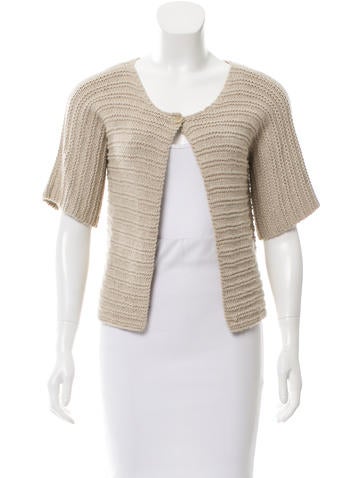 Bonpoint Short Sleeve Knit Cardigan