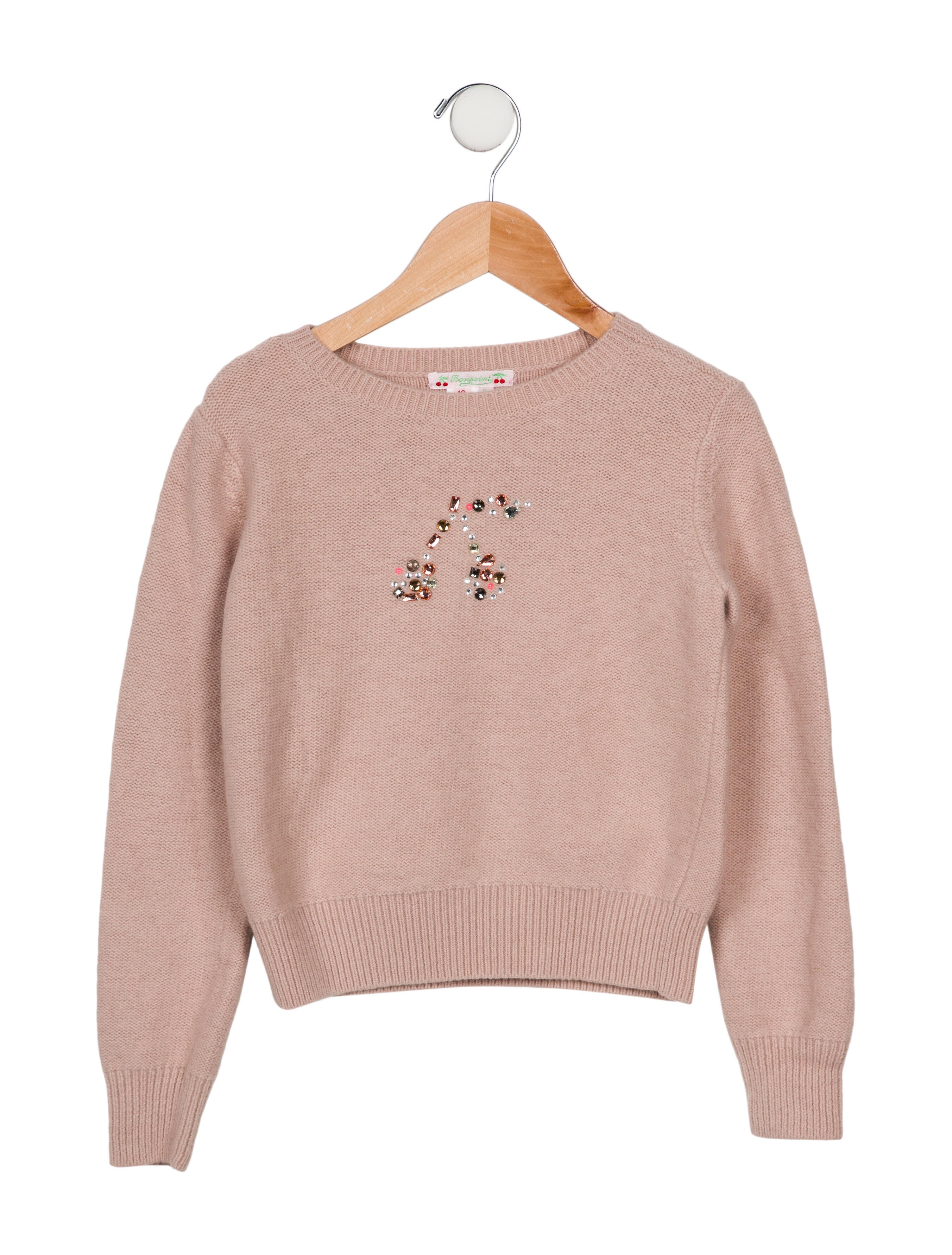 Bonpoint Girls' Embellished Wool & AngoraBlend Sweater Girls