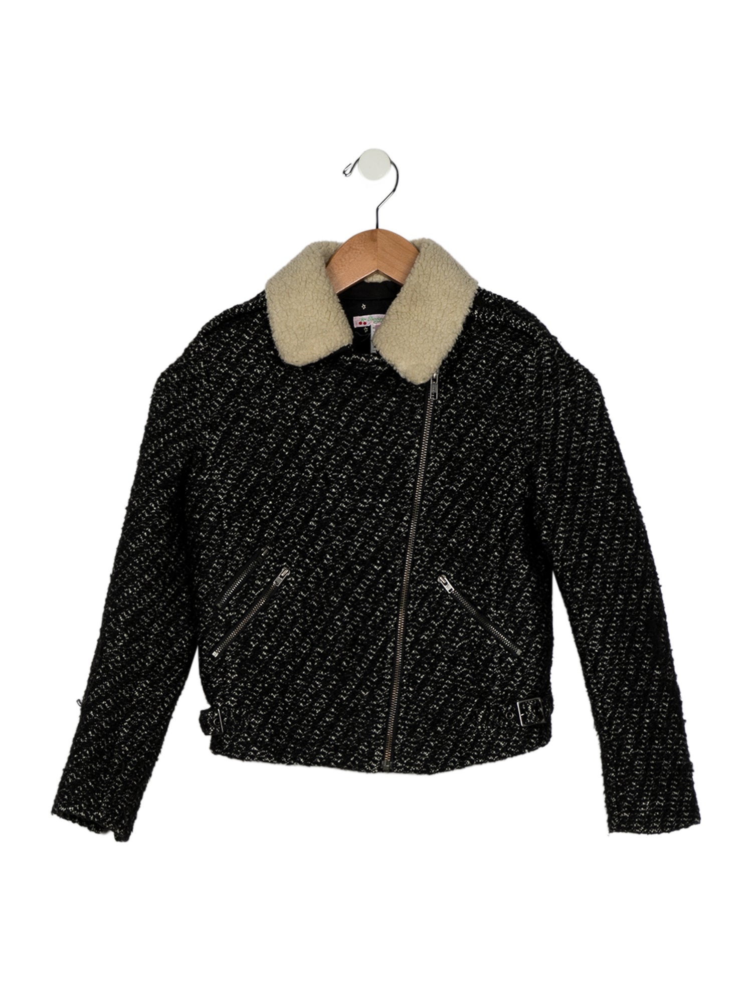 Bonpoint Girls' Wool Zip-Up Jacket