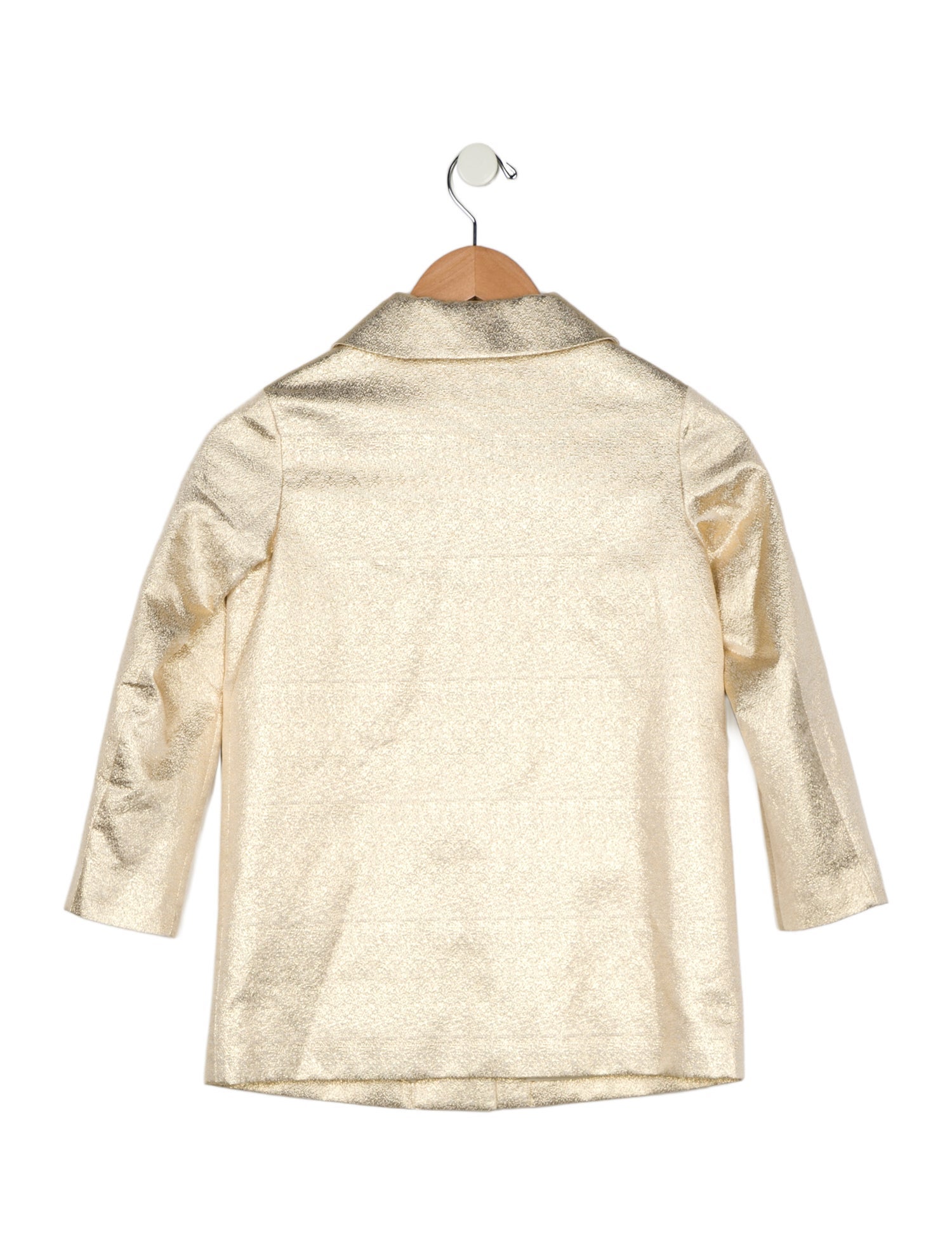 Bonpoint Girls' Glitter Button-Up Coat