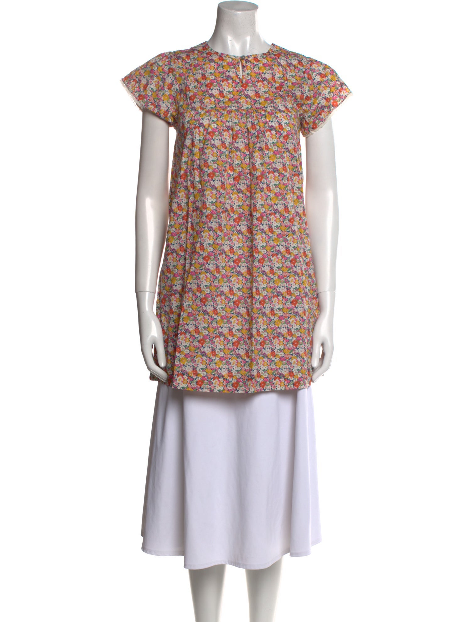 Bonton Floral Print Mini Dress