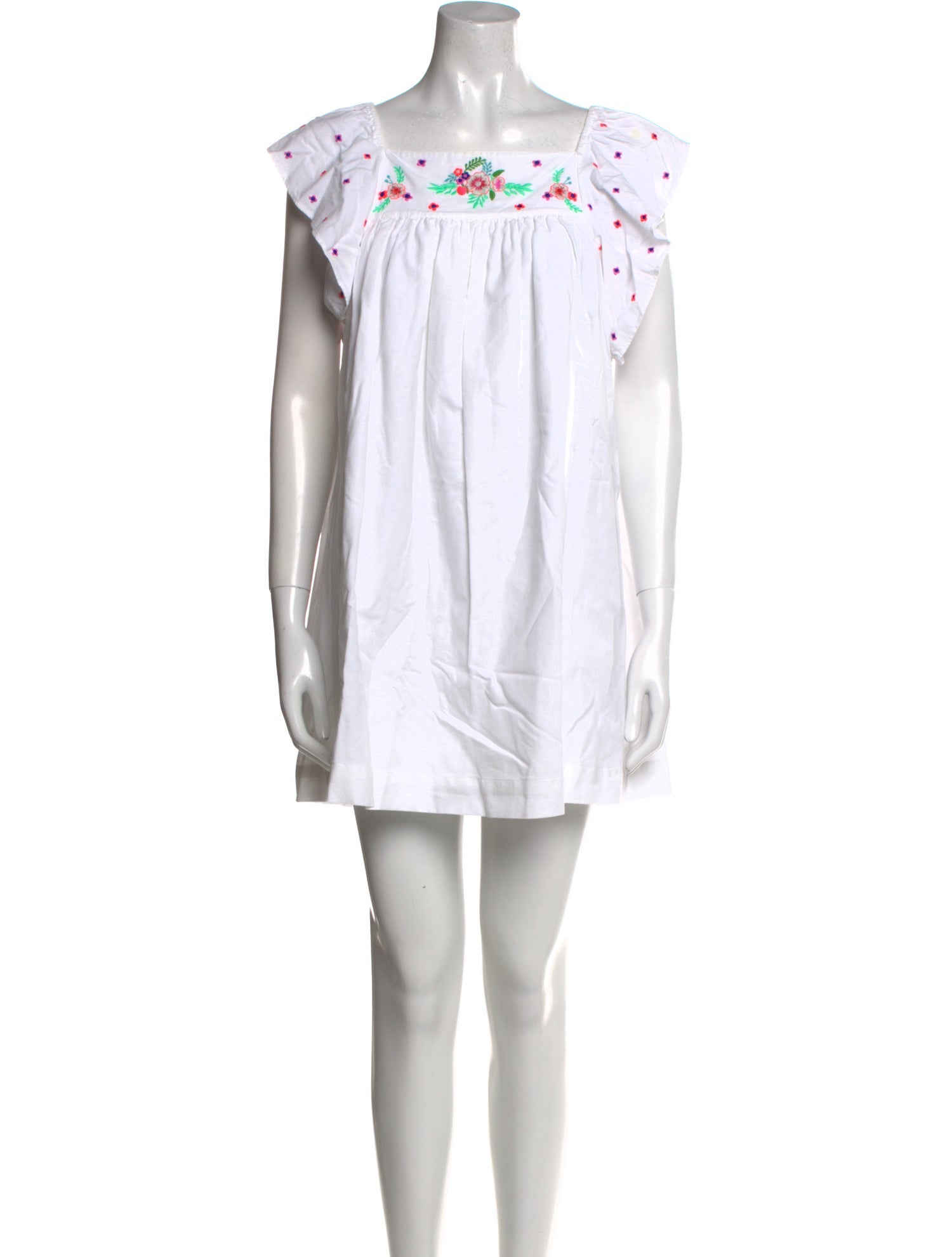 Bonton Square Neckline Mini Dress