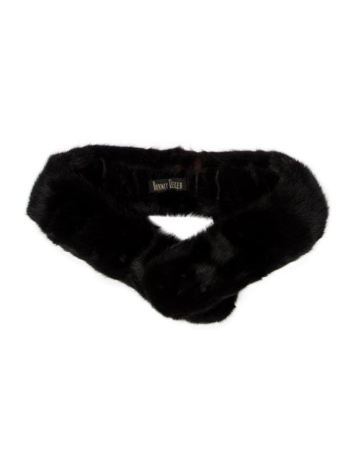 Bonwit Teller Mink Fur Scarf Black