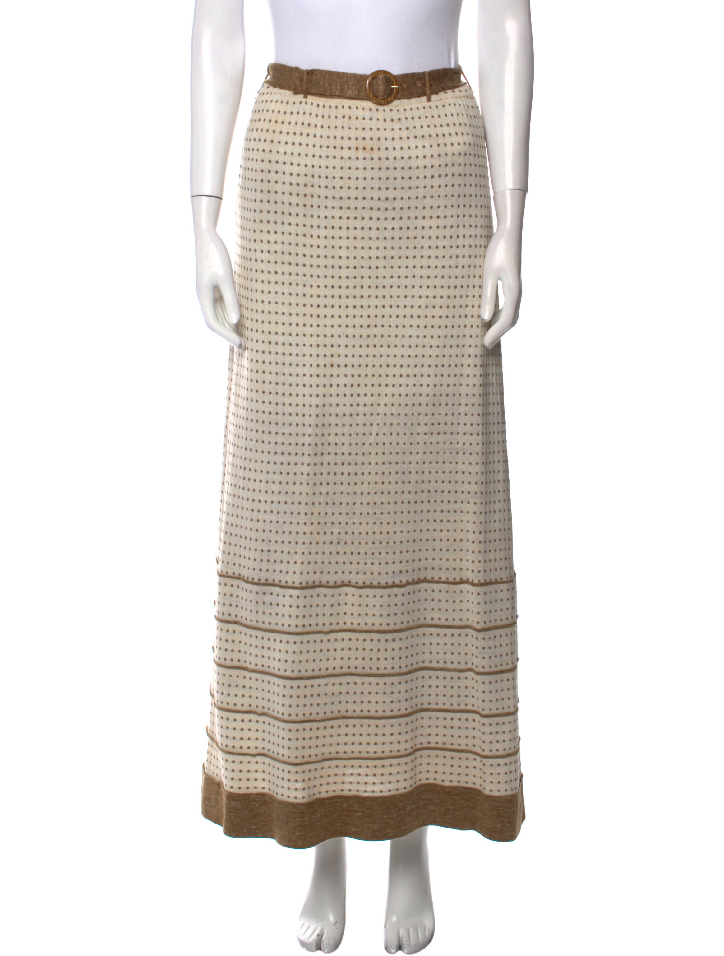 Bonwit Teller Printed Midi Length Skirt