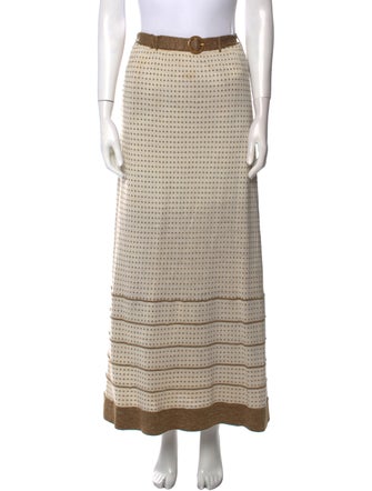 Bonwit Teller Printed Midi Length Skirt