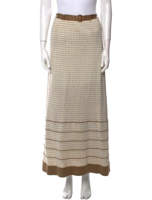 Bonwit Teller Printed Midi Length Skirt