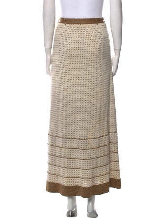 Bonwit Teller Printed Midi Length Skirt