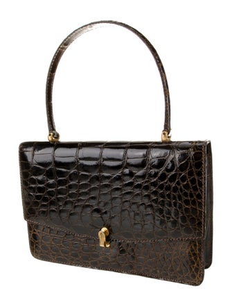 Bonwit Teller Alligator Top Handle Bag
