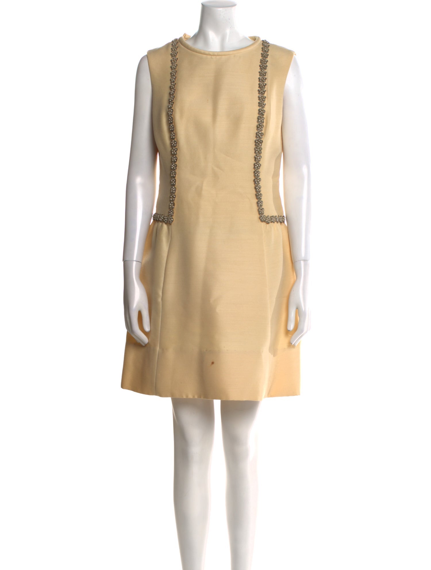 Bonwit Teller Bateau Neckline Mini Dress