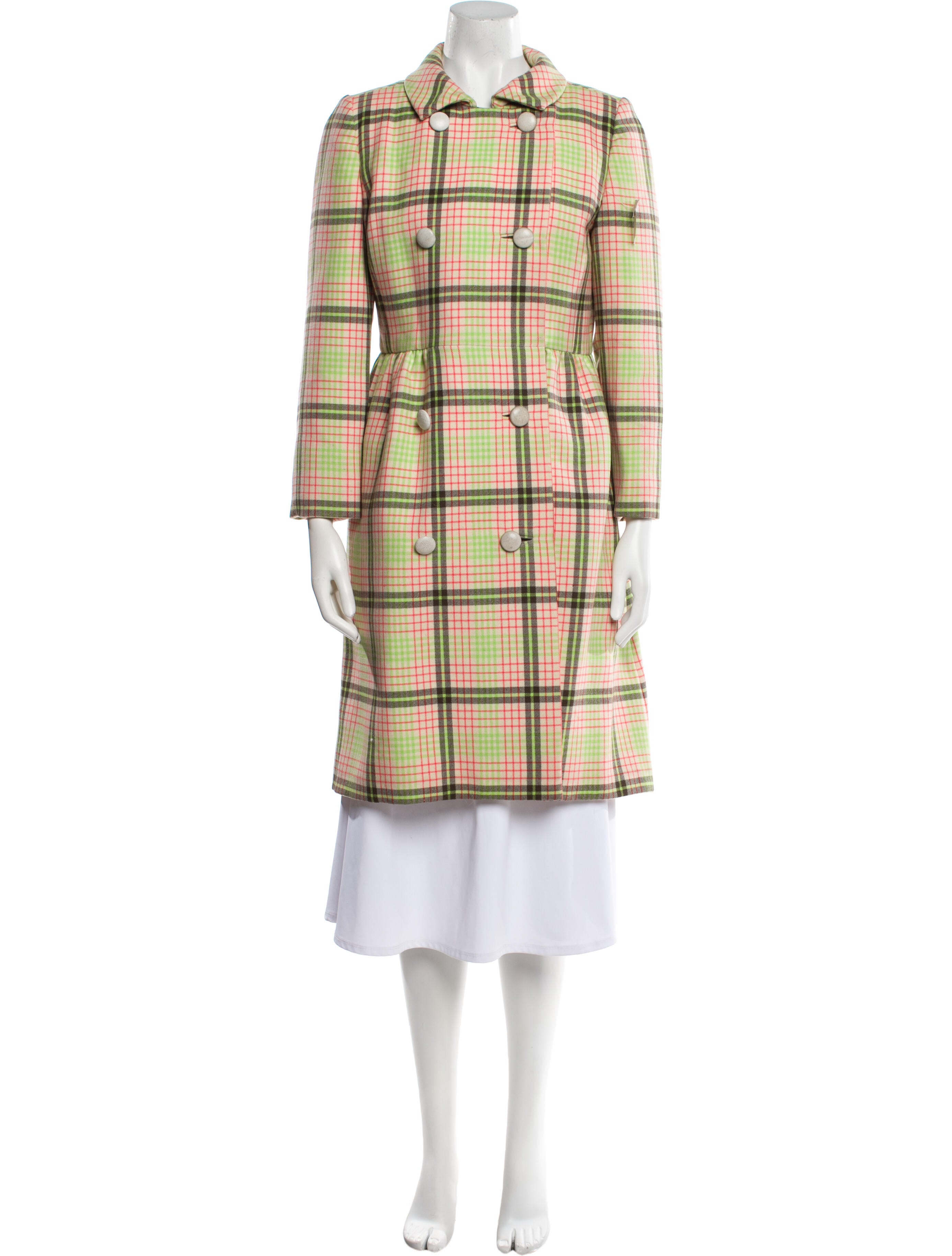 Bonwit Teller Plaid Print Coat