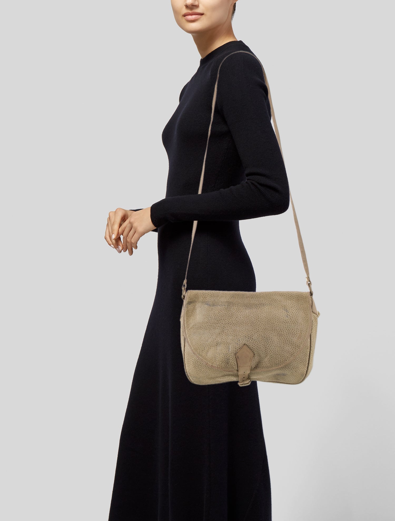 Bonwit Teller Leather Messenger Bag