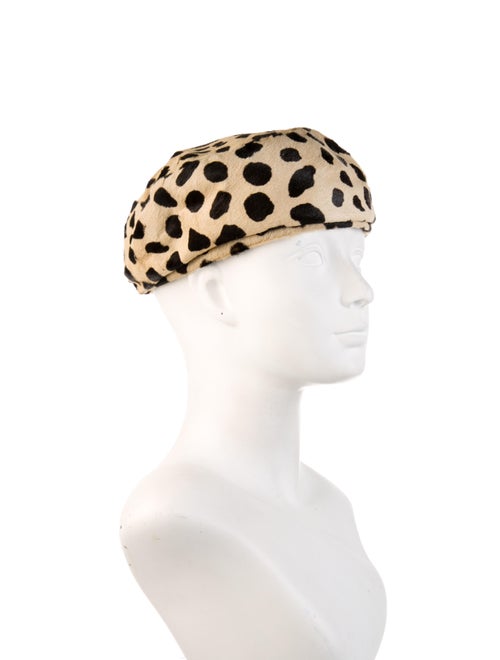 Bonwit Teller Animal Print Hat