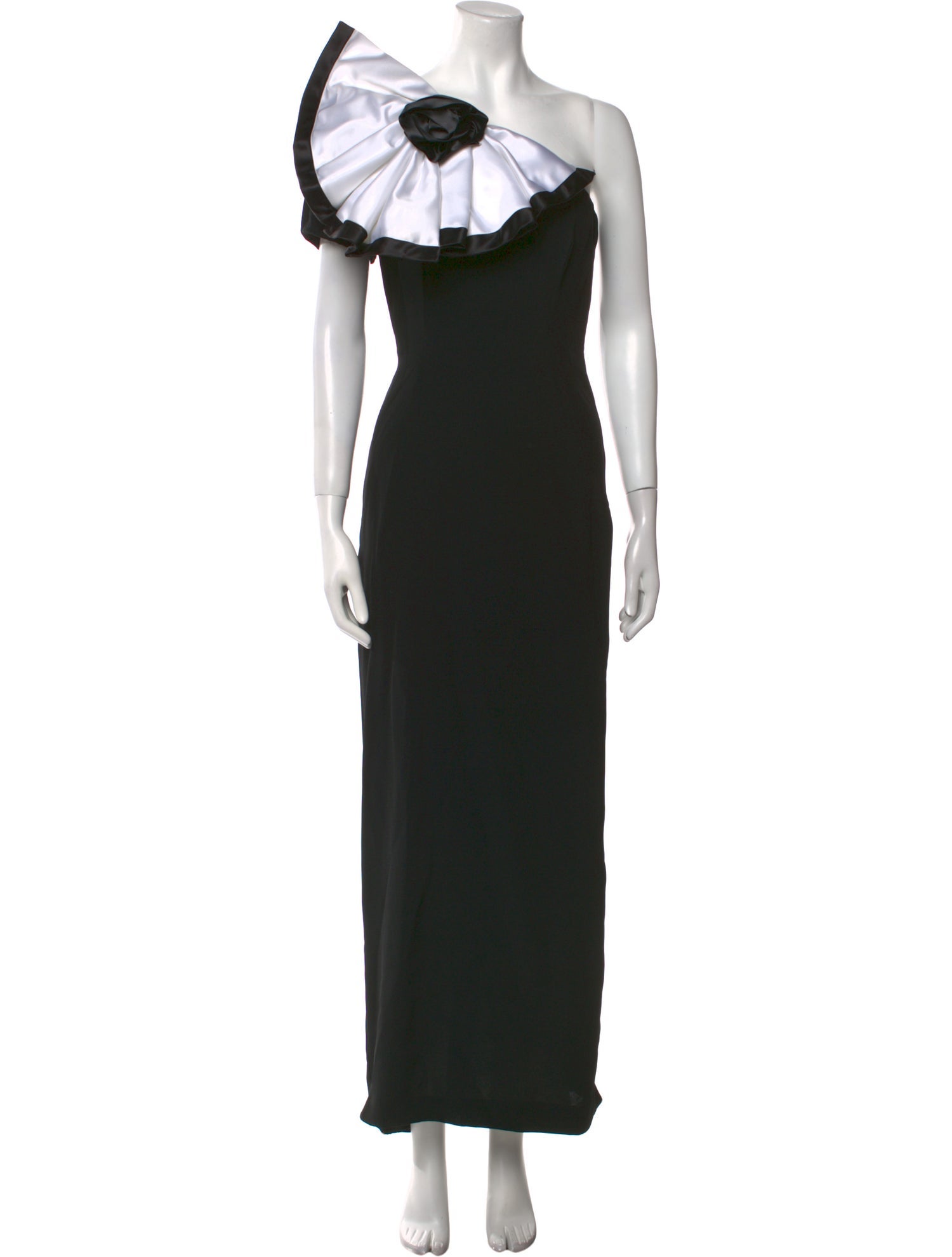 Bonwit Teller One-Shoulder Long Dress