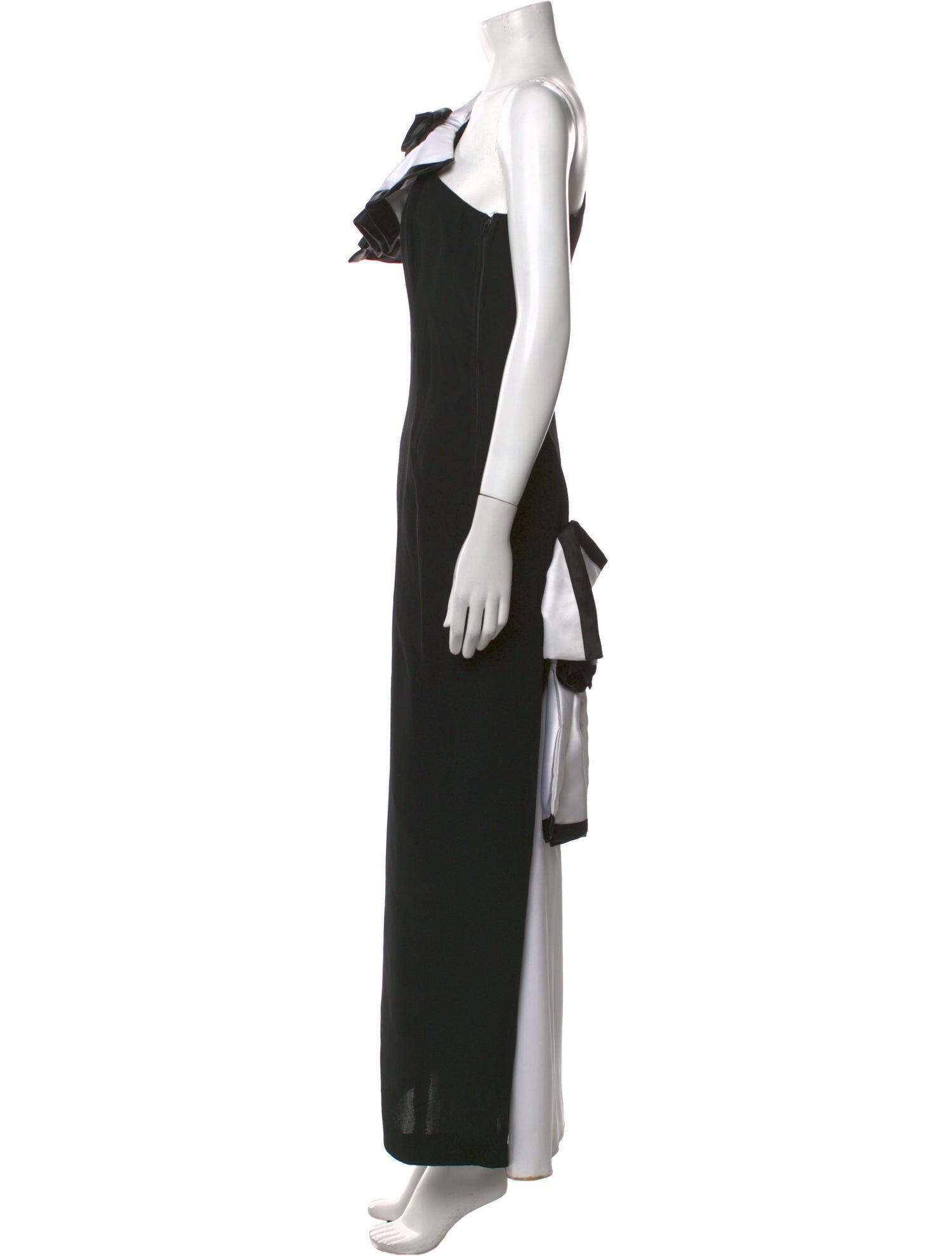 Bonwit Teller One-Shoulder Long Dress