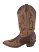BOULET Leather Printed Western Boots