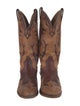 BOULET Leather Printed Western Boots