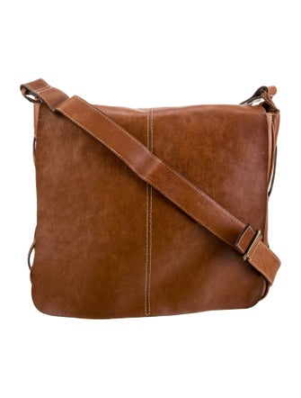 Leonello Borghi Leather Messenger Bag