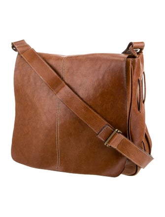 Leonello Borghi Leather Messenger Bag
