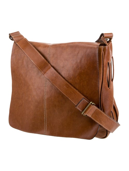 Leonello Borghi Leather Messenger Bag