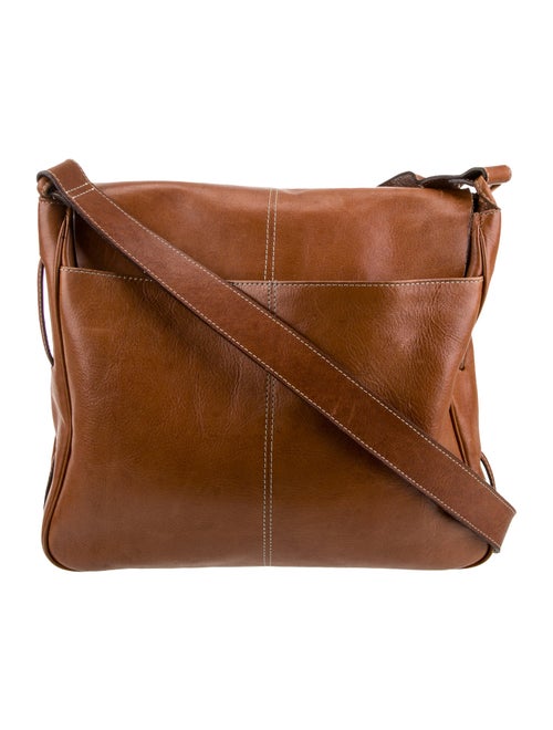 Leonello Borghi Leather Messenger Bag
