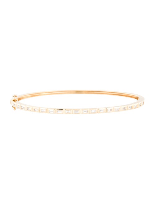 Ring Concierge 14K Diamond Baguette Bezel Bangle Bracelet