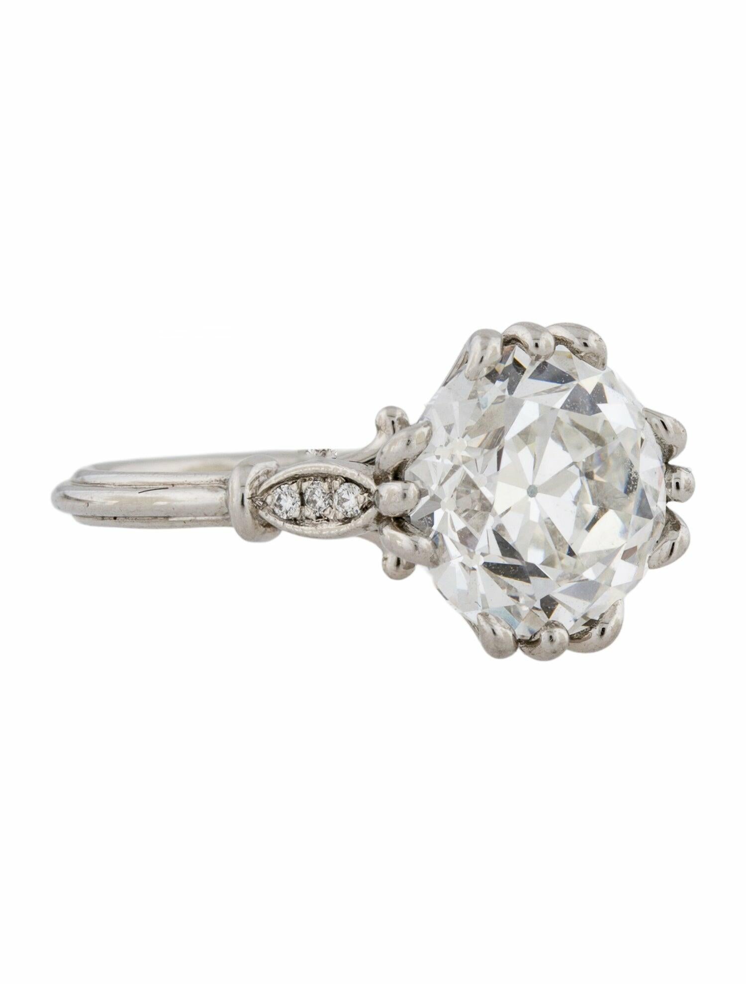 Ring Concierge Platinum 3.01ct Lab-Grown Diamond Signature Antique Engagement Ring