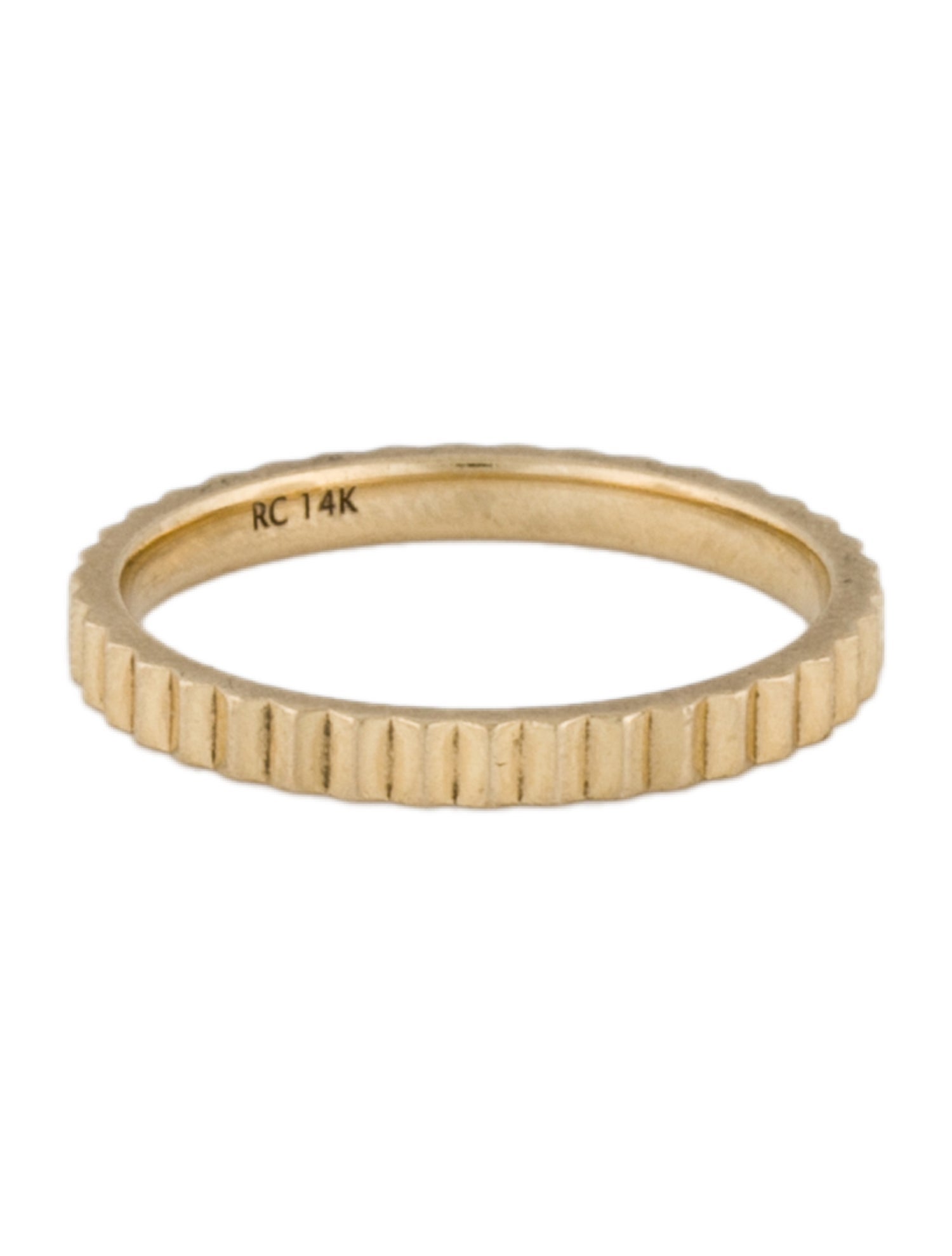 Ring Concierge 14K Fluted Stackable Ring