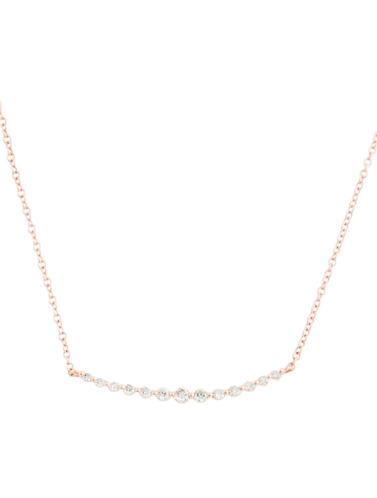 Ring Concierge 14K Diamond Graduated Pendant Necklace