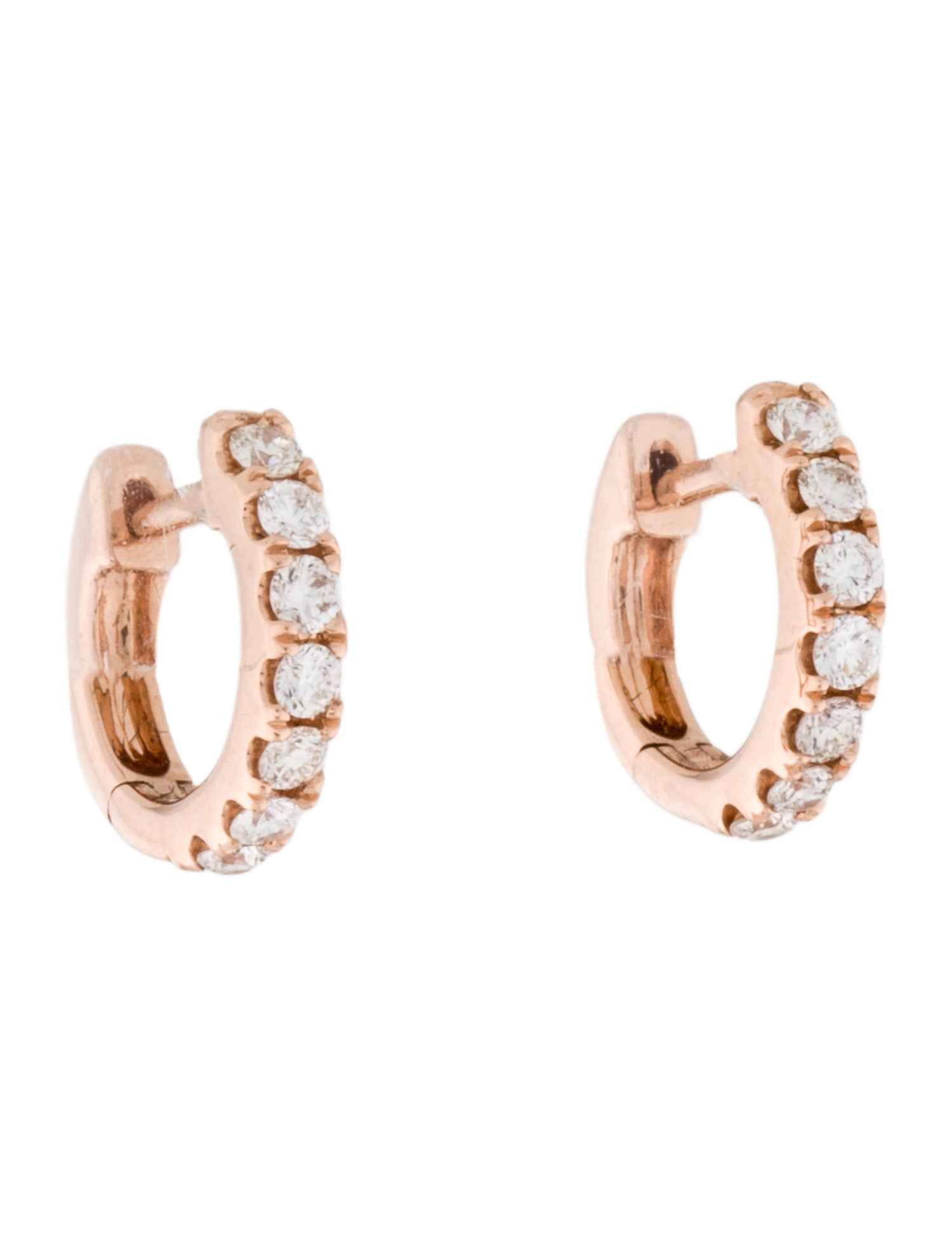Ring Concierge 14K Diamond Petite Huggie Earrings
