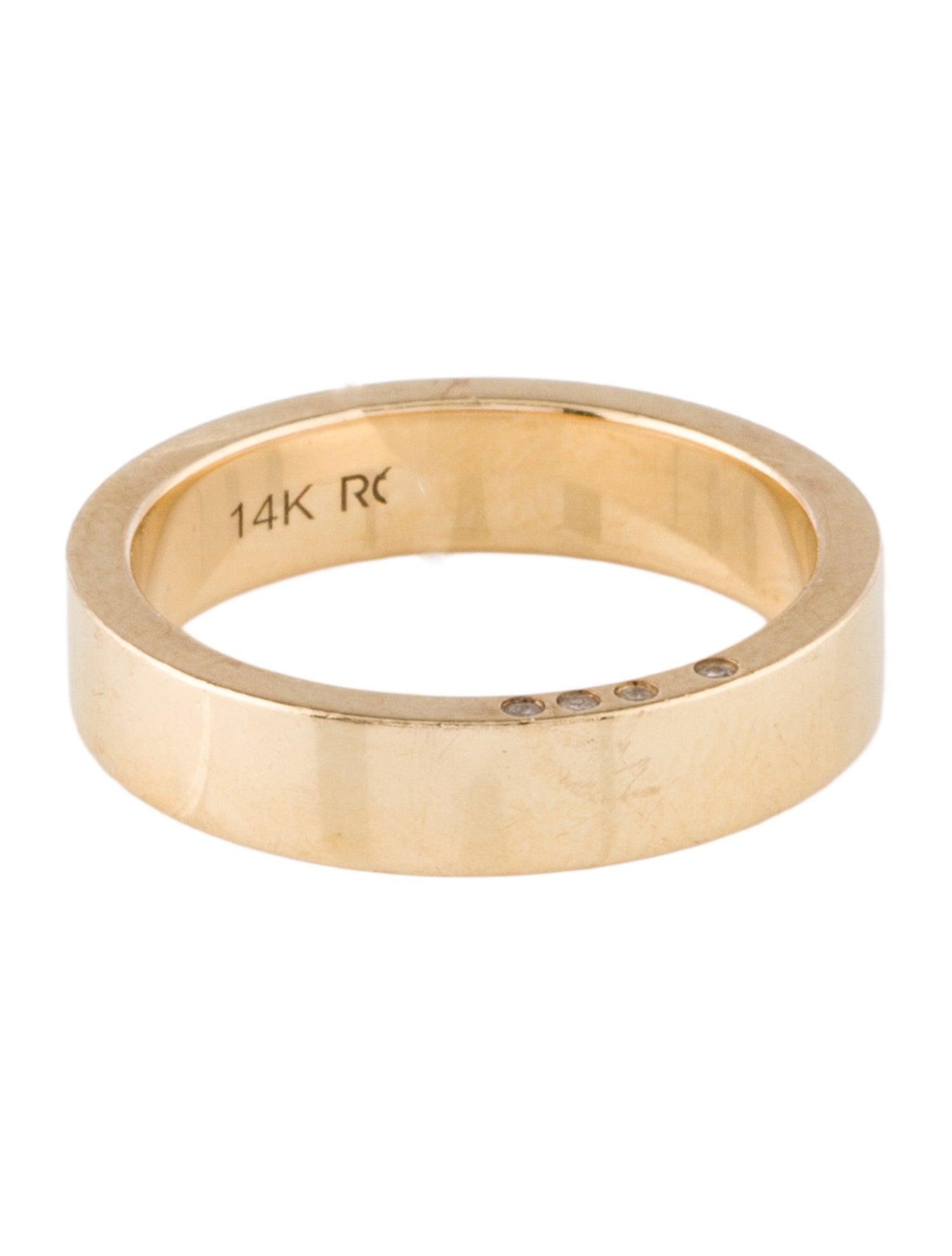 Ring Concierge 14K Diamond Edge Band