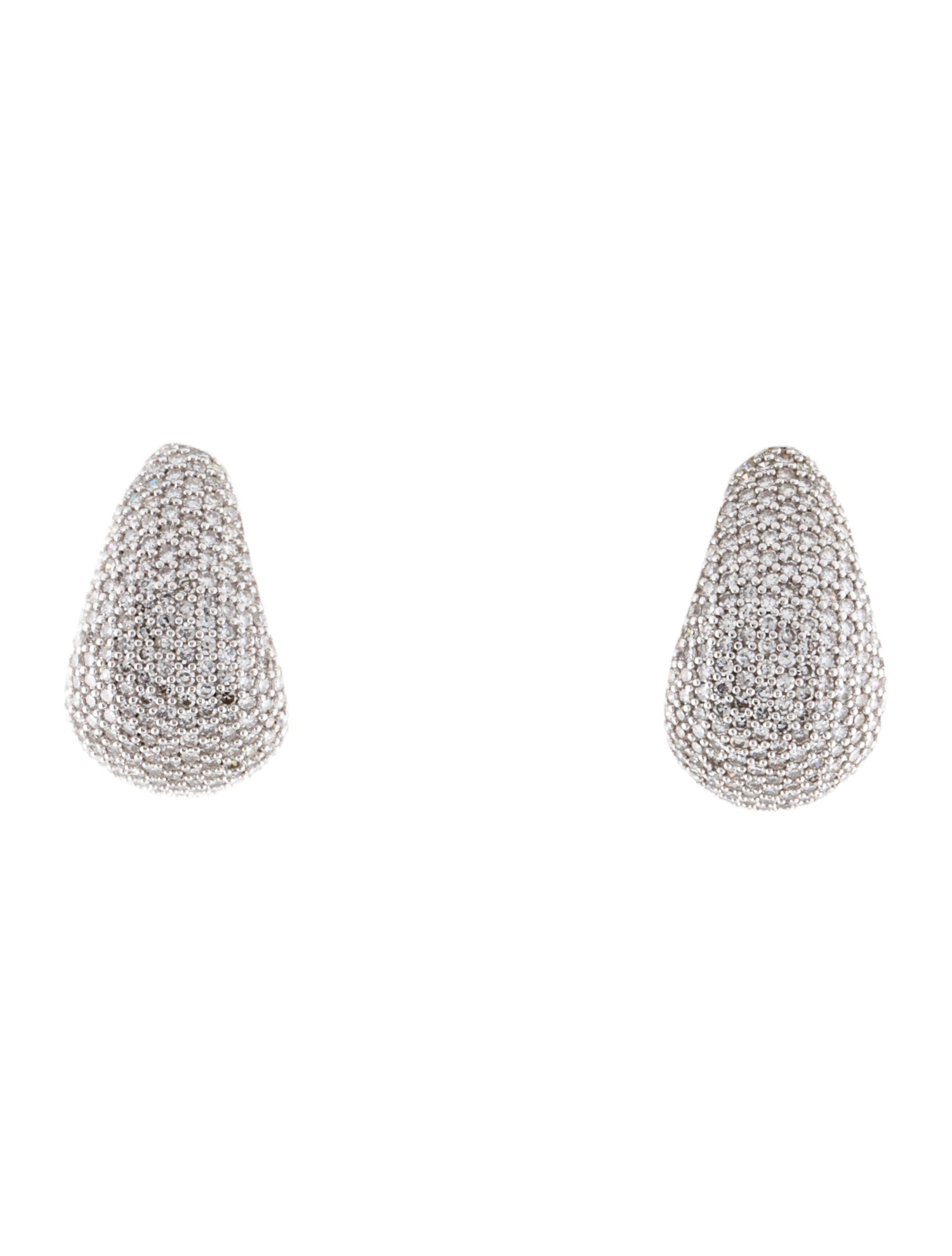 Ring Concierge 14K Mini Pavé Diamond Cloud Earrings