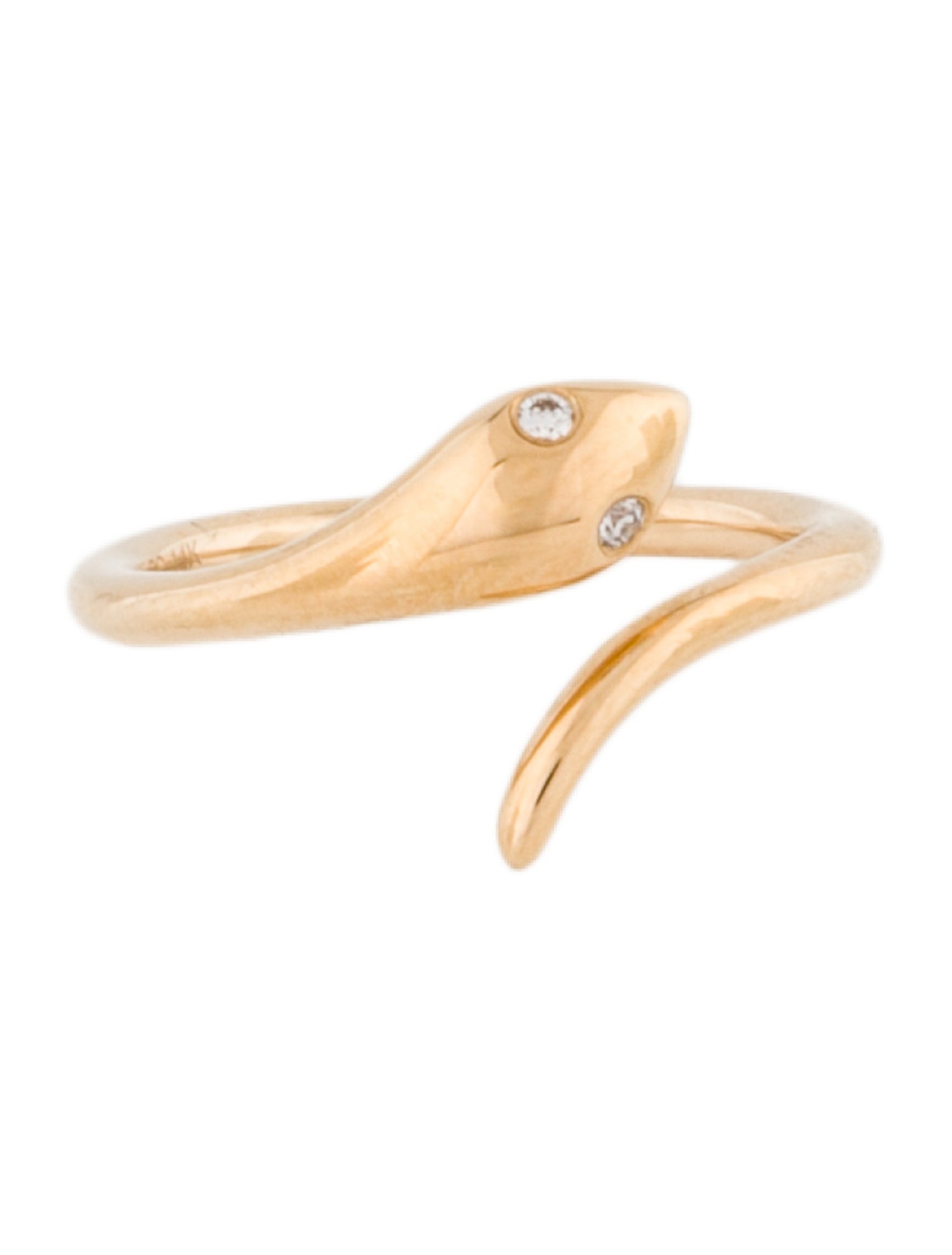 Ring Concierge 14K Diamond Snake Ring