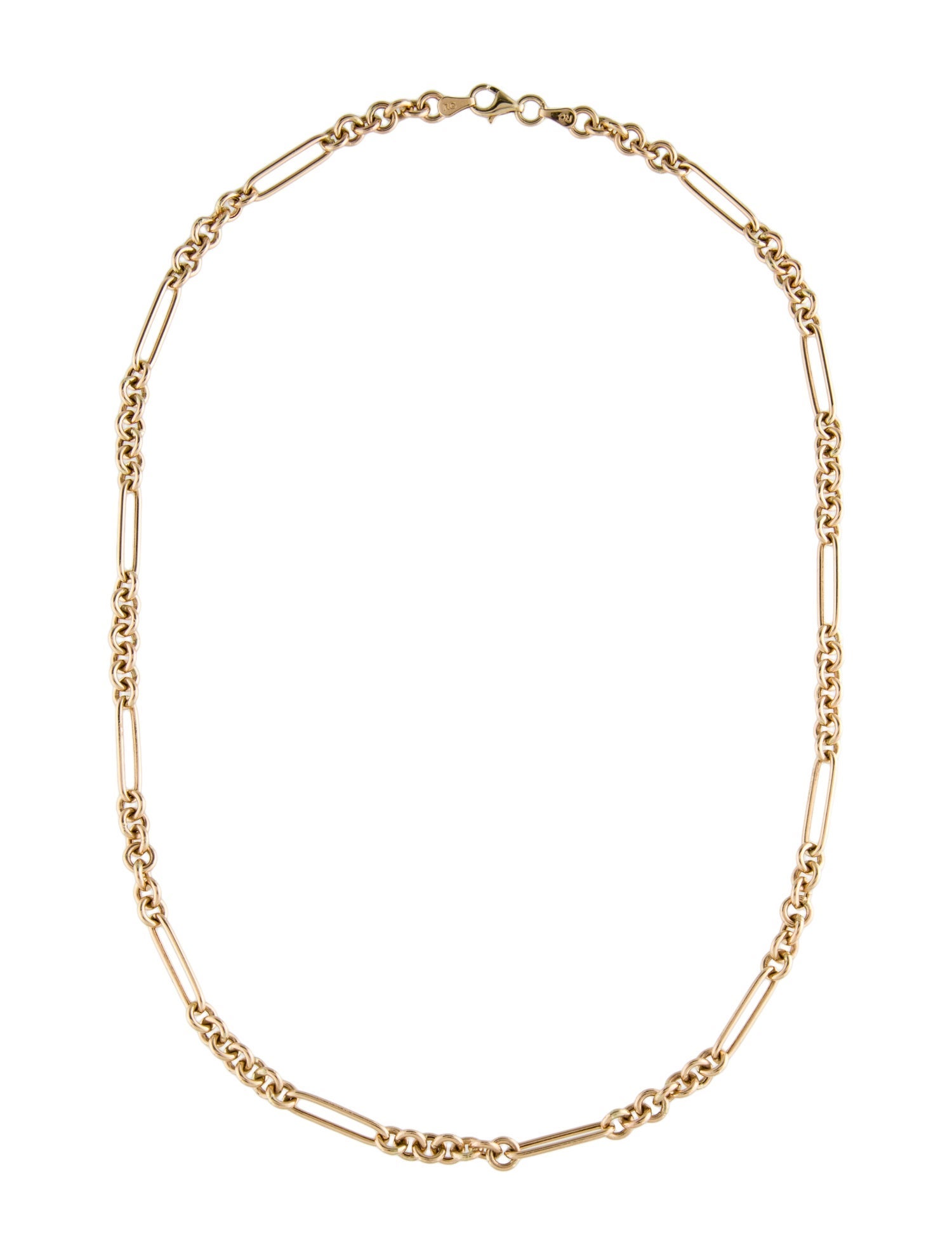 Ring Concierge 14K Mixed Link Chain Necklace