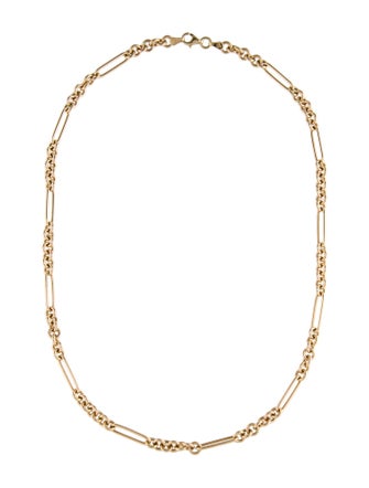 Ring Concierge 14K Mixed Link Chain Necklace