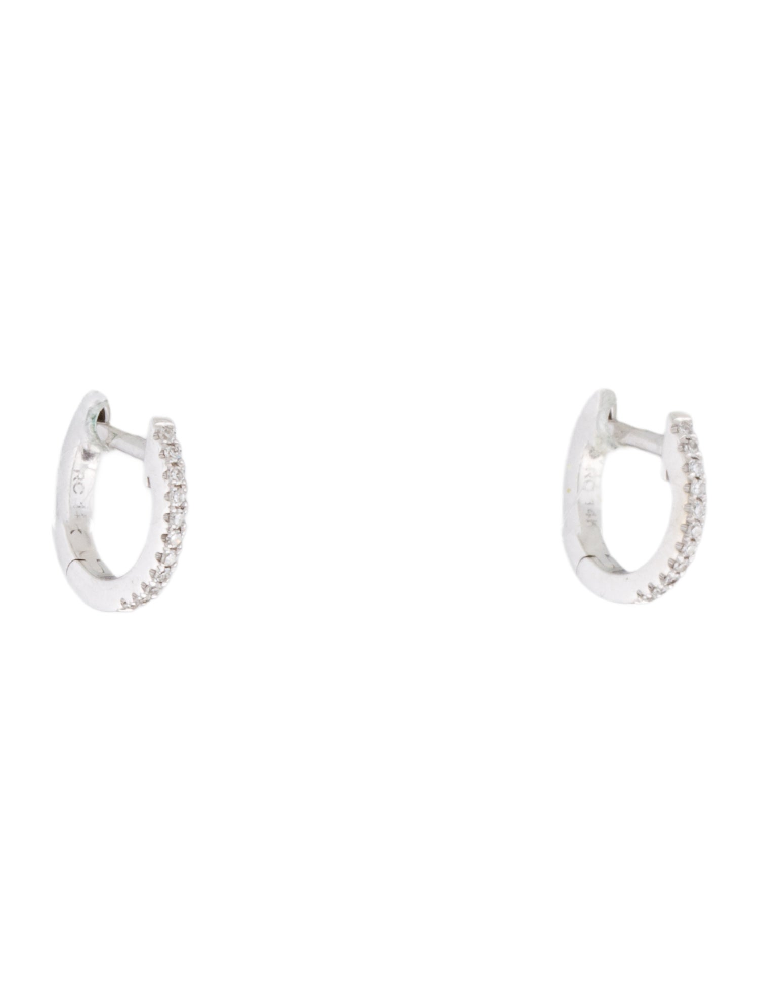 Ring Concierge 14K Diamond Petite Huggie Earrings